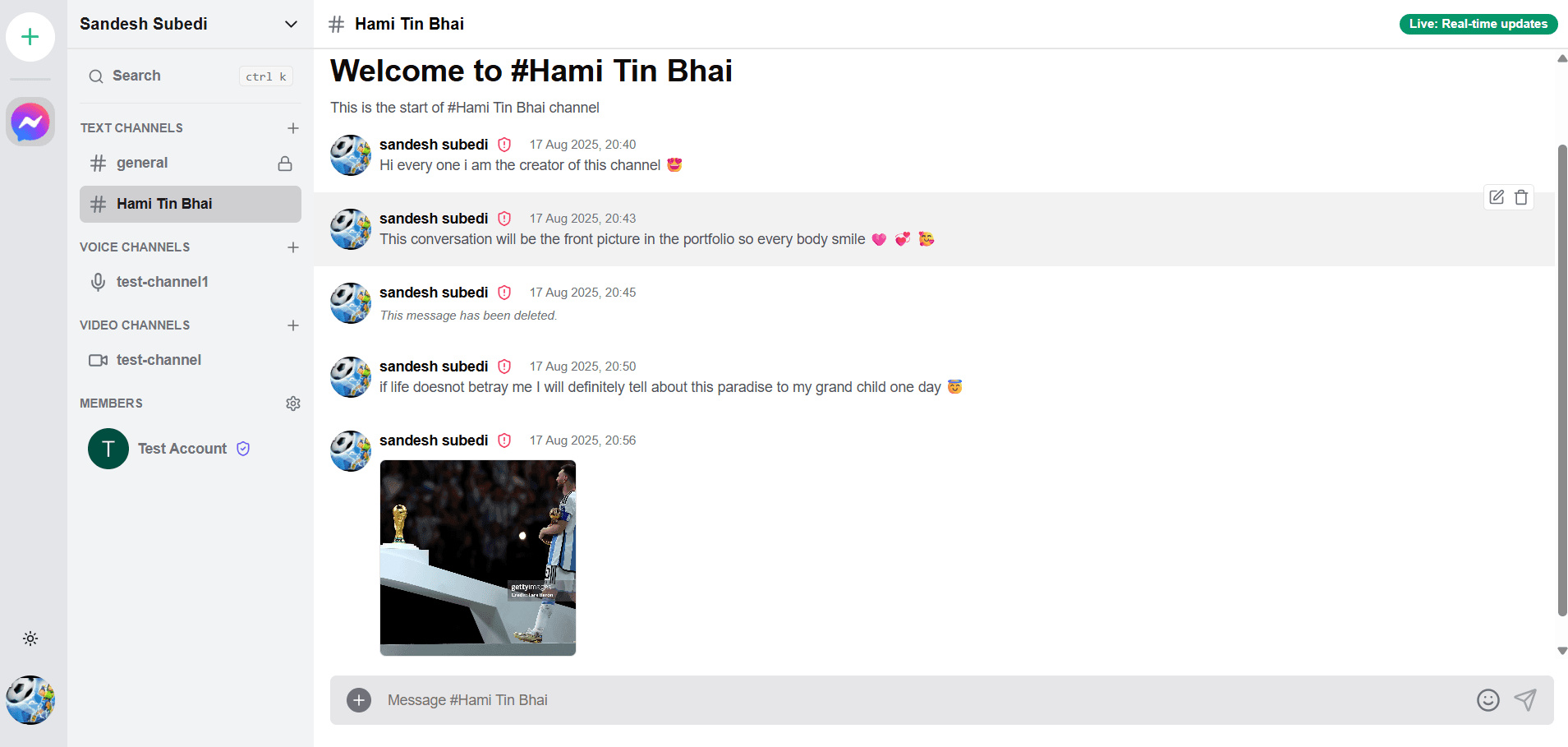 Team Chat Application